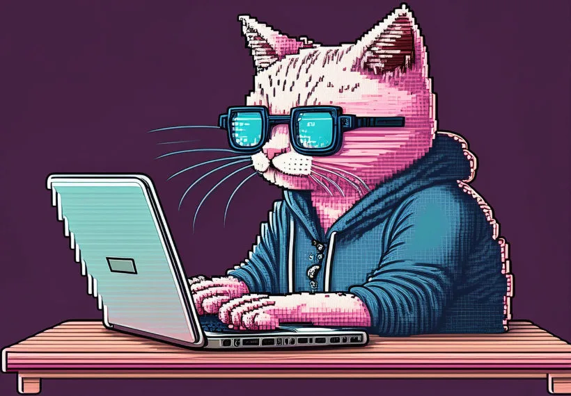 Pixel - the cat who loves to code
