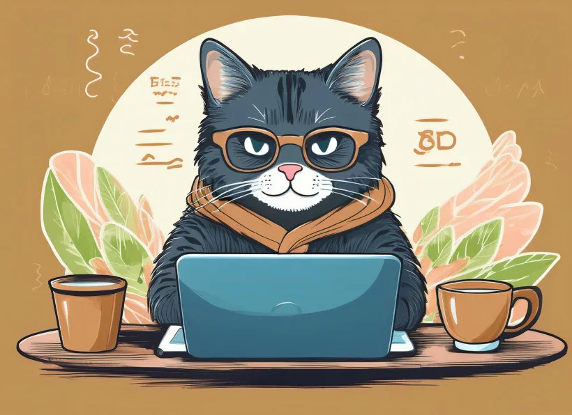 Another cat who also loves to code